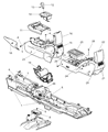 Chrysler Pacifica Center Console Base Diagram - YU021L2AA