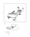 Jeep Grand Cherokee Headlight Diagram - 68144702AF