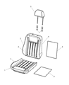 2005 Dodge Durango Seat Cover Diagram - 1DF371D5AA
