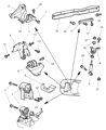 Chrysler Cirrus Engine Mount Bracket Diagram - 4668170