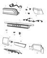 Dodge Challenger Back Up Light Diagram - 68059854AD