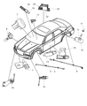 Dodge Magnum Yaw Sensor Diagram - 4606671AB