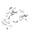 Ram Front Cross-Member Diagram - 68123580AA