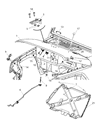 Jeep Wrangler Hood Latch Diagram - 55395653AC