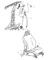2008 Jeep Compass Seat Belt Diagram - 1BR851DVAB