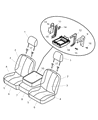 2011 Ram 2500 Seat Cover Diagram - 1NM91BD3AA