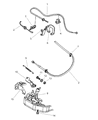 Jeep Accelerator Cable Diagram - 4854150AB