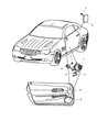 2006 Chrysler Crossfire Car Speakers Diagram - 5161550AA