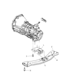 2002 Jeep Liberty Transmission Mount Diagram - 52058539AB