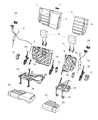 Jeep Wrangler Seat Cushion Diagram - 68194855AA