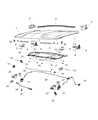 2020 Jeep Renegade Hood Cable Diagram - 68440141AA