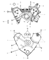 2008 Chrysler Sebring Timing Cover Diagram - 4892136AB
