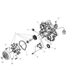 Dodge Magnum Water Pump Diagram - 4792968AD