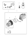 Ram A/C Compressor Diagram - RL111444AB