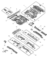 Dodge Durango Front Cross-Member Diagram - 55255702AB