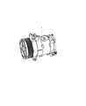 Chrysler Sebring A/C Compressor Diagram - 55111408AD