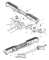 2004 Dodge Dakota Bumper Diagram - 55295665AC