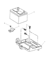 Dodge Intrepid Battery Tray Diagram - 4583102