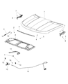 Jeep Compass Hood Latch Diagram - 68261146AA