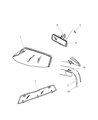 Dodge Viper Windshield Diagram - 4897447AA