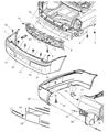 Chrysler Bumper Diagram - 5029904AA