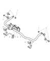 Dodge Ram 2500 Sway Bar Kit Diagram - 52121754AC