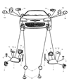 Chrysler Sebring Headlight Diagram - V7106037AA