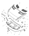 Dodge Sprinter 2500 Hood Hinge Diagram - 68009849AA