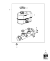 Ram Brake Master Cylinder Diagram - 68433355AA