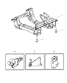 Jeep Liberty Front Cross-Member Diagram - 52128995AC
