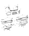 2015 Jeep Cherokee Bumper Diagram - 68232185AB