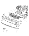 2010 Jeep Commander Bumper Diagram - 5183429AA