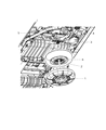 Ram C/V Spare Wheel Diagram - 4721567AC