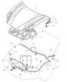 Dodge Stratus Hood Latch Diagram - MR287311