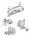 2000 Dodge Ram Wagon Car Speakers Diagram - 56043017AC
