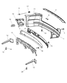 2010 Dodge Grand Caravan Bumper Diagram - 68041478AC