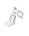 2008 Jeep Compass Seat Cover Diagram - 1LH921DVAA