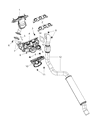 Dodge Journey Catalytic Converter Diagram - 4892155AD