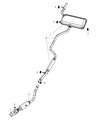 Chrysler Sebring Tail Pipe Diagram - 5085741AI
