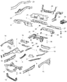 Dodge Challenger Front Cross-Member Diagram - 68174056AB