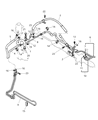 Chrysler Sebring Power Steering Hose Diagram - MR130914