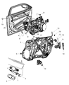 Chrysler 300 Window Motor Diagram - 68104009AA