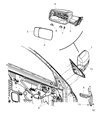 2022 Ram 3500 Car Mirror Diagram - 68462821AA