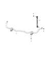 Jeep Compass Sway Bar Kit Diagram - 68299023AB