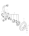 2004 Dodge Stratus Wheel Hub Diagram - MR455808
