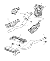 Dodge Caliber Tail Pipe Diagram - 68025858AA