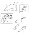 2002 Chrysler Voyager Wheelhouse Diagram - 4857428AB