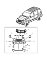 Jeep Liberty Headlight Diagram - 55155808AA