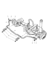 Dodge Sprinter 2500 Sway Bar Link Diagram - 5127277AA