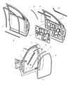 Dodge Ram 5500 Door Seal Diagram - 55277215AA